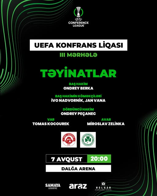 Araz-Naxçıvan” – “Omoniya”: Təyinatlar