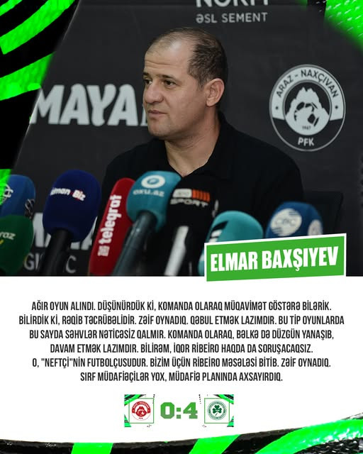 "Qəbul etmək lazımdı, zəif oynadıq"